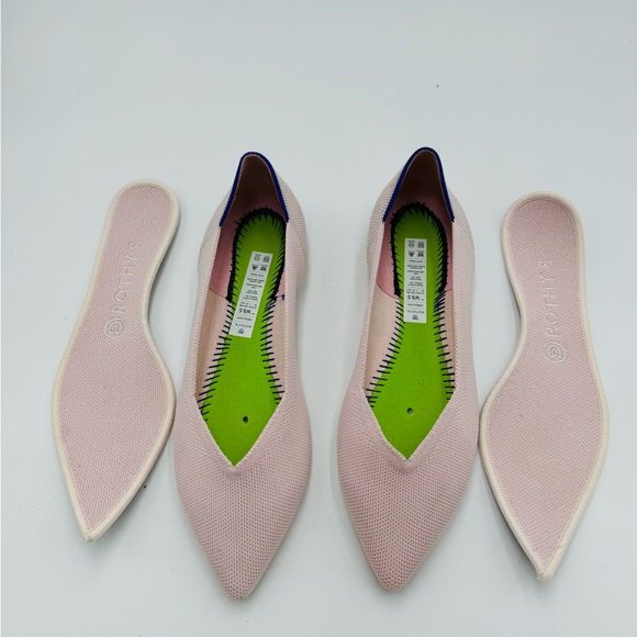 ROTHY’S The Point Blush Pink Ballet Flats - Picture 8 of 10